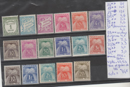 TIMBRE D ANDORRE NEUF **/* Nr 16-17**-19*-21/24**-26/7**-30*-2** COULURE DE GOMME -28**32/4**-38/9** COTE 84€ - Unused Stamps