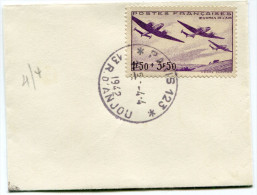 FRANCE LETTRE AFFRANCHIE AVEC LE N°540 AU PROFIT DES OEUVRES DE L'AIR OBLITERATION 1er JOUR PARIS 4-4-1942 - ....-1949