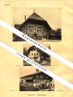 Photographien / Ansichten , 1933 , Rossinière , Chateau-d'Oex , Prospekt , Architektur , Fotos !!! - Rossinière