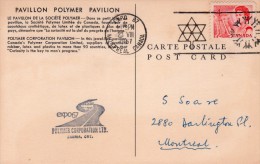 Canada Montreal 1967 Expo 67 / World Exhibition "Polymer Corporation Pavilion" Post Card-XIV - 1953-.... Règne D'Elizabeth II