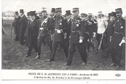 Aérodrome De BUC - Visite De S.M. ALPHONSE XIII à Paris - L'arrivée Du Roi, Du Président Et Des Personnages Officiels - Buc