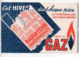 Buvard - Gaz - Radiateur Indépendant - Electricité & Gaz