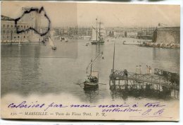 - 150 - MARSEILLE - Passe Du  Vieux Port, Peu Courante, Bateaux, Précurseur, écrite, 1904, Cachets, TBE, Scans. - Vieux Port, Saint Victor, Le Panier