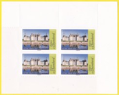 Bloc De 4 Timbres-poste Neufs** - Château De Chambord Adhésifs Entreprises - N° 1114A (Yvert) - France 2015 - Nuevos