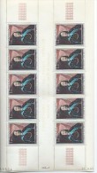 Collection D´Art Palais Princier - Monaco - Feuille De 10 Timbres Neufs - à Coin Daté -  Honoré II - 17/04/68 - Colecciones & Series