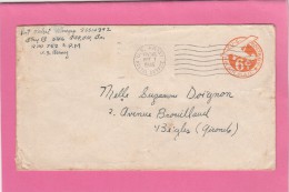 Militaria   ENTIER Sur Lettre De   U.S.ARMY  POSTAL SERVICE Le 7 Oct 1945 Pour BEGLES Gironde - 1941-60