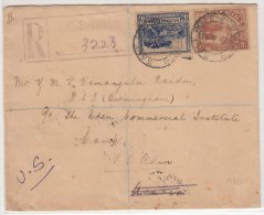 Registered Cover 1938 From Salt River South Africa To Aden Camp, Via Egypt  Port Said & Cairo, - Briefe U. Dokumente