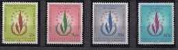 République Démocratique Du Congo - 1969 Droits De L'homme Surchargés 4e Sommet OCAM - 4 Val Neufs ** // Mnh - Neufs