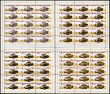 Russia 2010 Sheet Weapon Victory Tanks World War II Tank Transport History Military Militaria WW2 Stamps MNH Mi 1636-39 - Sammlungen