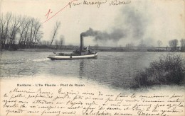 NANTERRE - L'ile Fleurie, Pont De Rouen, Un Remorqueur. - Schlepper
