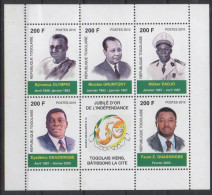 Togo 2010 - Mi. Bl. 529 Block Bloc Souvenir Sheet 50 Ans Indépendance Years Independance Unabhängigkeit MNH** RARE !!! - Togo (1960-...)