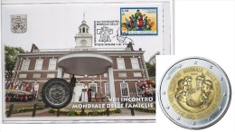 ** 2 EUROS 2015 (VIIIe Rencontre Mondiale Des Familles De Philadelphie) PIECE NEUVE SOUS POCHETTE PHILATELIQUE  ** - Vatican