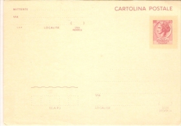 2149/FG/16 - CARTOLINA POSTALE 40 LIRE SIRACUSANA - 100 - 499 Karten