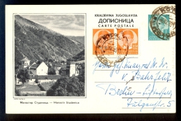 Illustrated Stationery - Image Manastir (monastery) Studenica / Stationery Circulated,2 Scans - Sonstige & Ohne Zuordnung