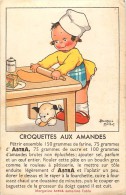Ref K924- Illustrateur Enfants -beatrice Mallet -publicité Margarine Astra -croquettes Aux Amandes  - Carte Bon Etat  - - Mallet, B.