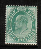 INDIA  Scott # 61* VF MINT LH - 1902-11 King Edward VII