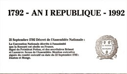 FRANCE. N°2775 De 1992 Sur Document Philatélique. - Révolution Française