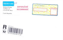 2014. Czech Republic, The Letter By Registered Prioritairy Post To Moldova - Briefe U. Dokumente