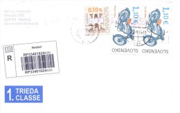 2014. Slovakia, The Letter By Registered  Post To Moldova - Cartas & Documentos