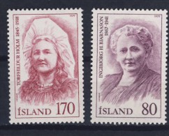 ISLANDE 1979 CELEBRITES  Yvert: 494/95 NEUF MNH** - Unused Stamps