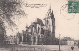 Cp , 72 , LA FERTÉ-BERNARD , L'Église Notre-Dame-des-Marais (Côté Nord) - La Ferte Bernard