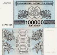 GEORGIA      100,000 Lari      P-48Ab     1994      UNC   [ 100000 ] - Géorgie