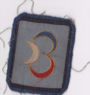 Paire Ancienne Patch N° P25 GRANDE UNITE 3° DIA Division Infanterie Algérienne - Armée De L'air