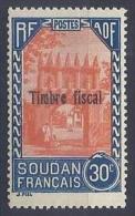 SOUDAN - F 63  30C TIMBRE POSTAL UTILISATION FISCALE - NEUF MLH - Unused Stamps