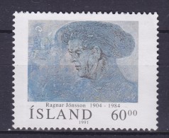 Iceland 1991 Mi. 751     60.00 Kr Persönlichkeit Ragnar Jónsson Unternehmer & Kunstmäzen MNG(*) - Ungebraucht