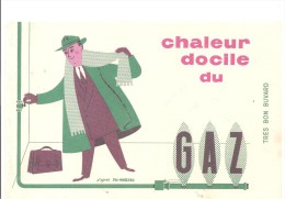 Buvard GAZ Chaleur Docile Du GAZ - Electricité & Gaz