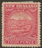 NZ 1898 4d White Terraces SG 252 HM #RU168 - Nuovi