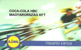 COCA-COLA * SOFT DRINK * LIDL SUPERMARKET * CUSTOMER CARD LOYALTY CARD * Lidl Coca-Cola HBC Magyarorszag Kft. * Hungary - Alimentation