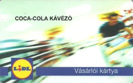 COCA-COLA SOFT DRINK * COFFEE SHOP OROSZLANY * SUPERMARKET CUSTOMER CARD LOYALTY CARD * Lidl Coca-Cola Kavezo * Hungary - Alimentation