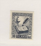 ISLANDE 1953 VIEUX MANUSCRIT  YVERT N°245  NEUF MNH** - Unused Stamps