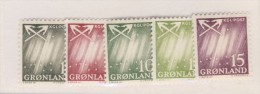 GROENLAND 1963 COURANTS Yvert N°36/40 NEUF MNH** - Neufs