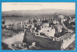 CPA Algérie * TEBESSA * Vue Générale Des Ruines De La Basilique - SUP - Ed. Ounis Cheffaï  *N° 4 => Scan Recto&Verso - Tebessa