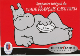 Supporter Stade Français CASG Paris Pub Hippopotamus - Rugby