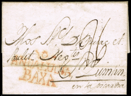 GRANADA PREF. - PE 4R - 1788 CARTA FECHADA 01.OCT.88 Y CIRC. A FRANCIA - ...-1850 Prefilatelia