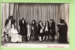 AIX EN PROVENCE - CARTE PHOTO :  Ecole Normale , La Conversion D' Alceste Courtemine En Mai 1935 - Théâtre  - 2 Scans - Theater