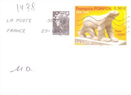 2013. France, The Letter By Ordinary Post To Moldova - Storia Postale
