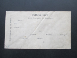 AD Württemberg Soldaten - Brief Ca. 1890 Ungebraucht!! - Cartas & Documentos