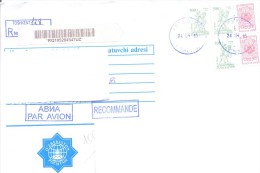 2014. Uzbekistan, The Letter By Registered Air-mail Post To Moldova - Uzbekistán