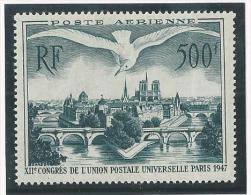 France Poste Aérienne N° 20, 500 Francs U.P.U. Neuf Sans Charnière - 1927-1959 Nuovi
