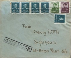 Romania - Letter Censured Circulated In 1942 With Pair Stamps, King Mihai - Cartas De La Segunda Guerra Mundial