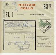 Belgischer Paketbeleg - Belgique - 1960 -  Militair Collo, Bestemming: Luik Guillemins, Ref.4 - Sonstige & Ohne Zuordnung