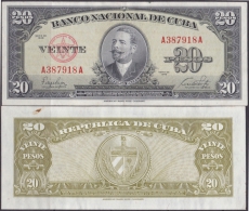 1949-BK-29 CUBA 20$ 1949 XF. ANTONIO MACEO. - Cuba