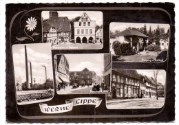 4712 WERNE, Mehrbild, Zeche Werne, Steinstrasse, Marktplatz, Kirchplatz, Freibad - Werne