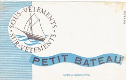 Buvard " PETIT BATEAU " Sous Vêtments,sur Vêtements ...... - H