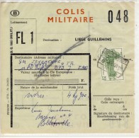 Belgique - Coli Postal 1960 -  Colis Militaire,, Ref.4 - Sonstige & Ohne Zuordnung