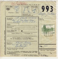Belgique - Coli Postal 1960 -  Colis Militaire,,  Ref.4 - Sonstige & Ohne Zuordnung